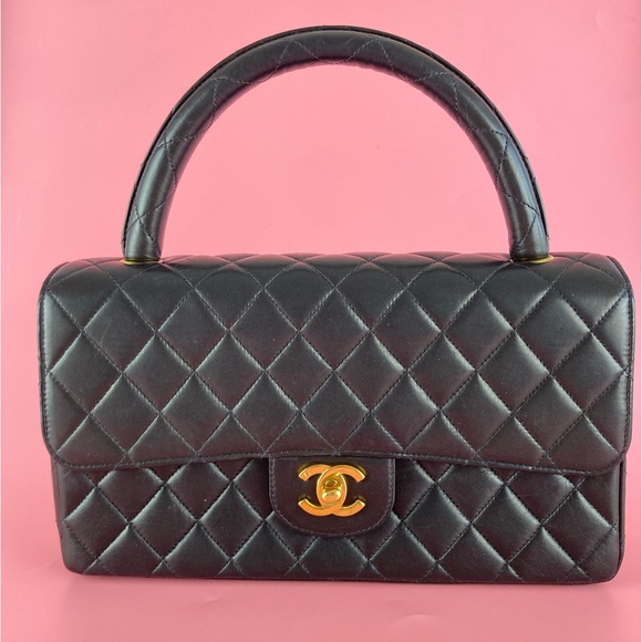 CHANEL Handbags - 🛑SOLD🛑Chanel Lambskin Kelly Top Handle
